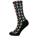 Halloween Zombie Pattern Print Crew Socks