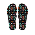 Halloween Zombie Pattern Print Flip Flops