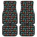 Halloween Zombie Pattern Print Front and Back Car Floor Mats