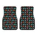 Halloween Zombie Pattern Print Front Car Floor Mats