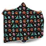 Halloween Zombie Pattern Print Hooded Blanket