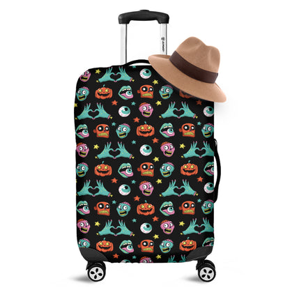 Halloween Zombie Pattern Print Luggage Cover