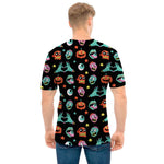 Halloween Zombie Pattern Print Men's T-Shirt