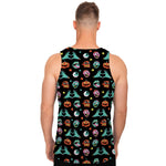 Halloween Zombie Pattern Print Men's Tank Top