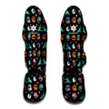 Halloween Zombie Pattern Print Muay Thai Shin Guards