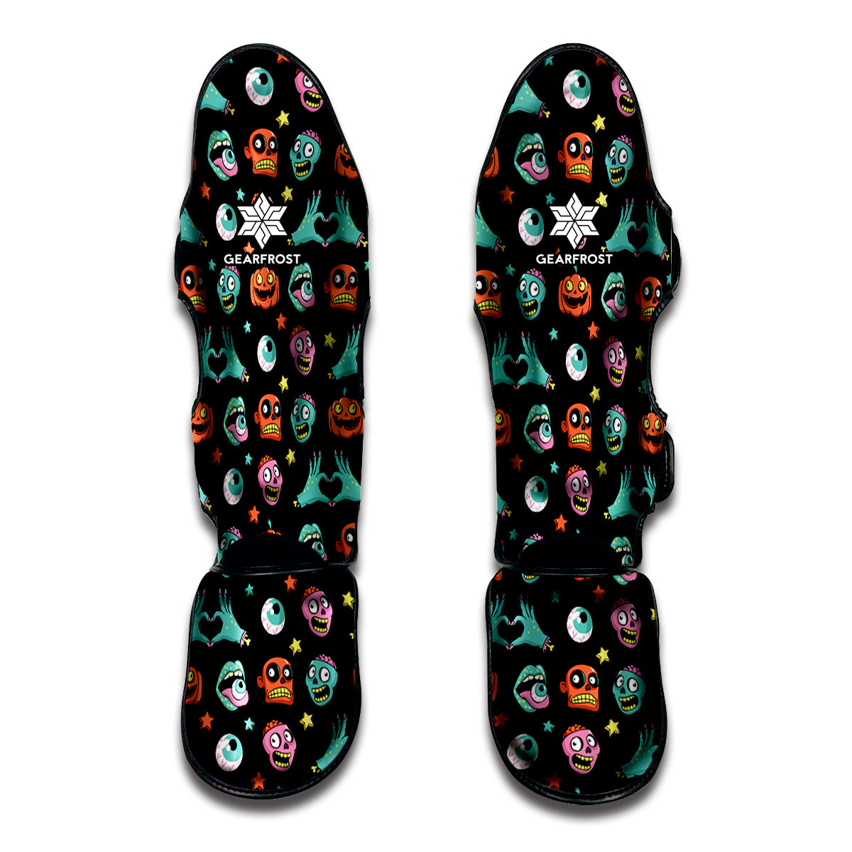 Halloween Zombie Pattern Print Muay Thai Shin Guard