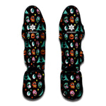 Halloween Zombie Pattern Print Muay Thai Shin Guard