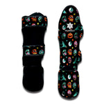 Halloween Zombie Pattern Print Muay Thai Shin Guard