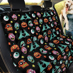 Halloween Zombie Pattern Print Pet Car Back Seat Cover
