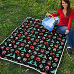 Halloween Zombie Pattern Print Quilt