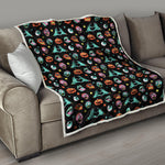 Halloween Zombie Pattern Print Quilt