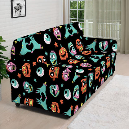 Halloween Zombie Pattern Print Sofa Cover
