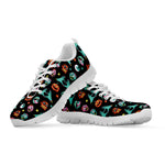 Halloween Zombie Pattern Print White Sneakers