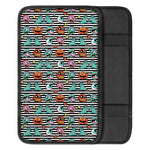 Halloween Zombie Striped Pattern Print Car Center Console Cover