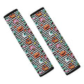 Halloween Zombie Striped Pattern Print Car Seat Belt Covers
