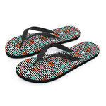 Halloween Zombie Striped Pattern Print Flip Flops