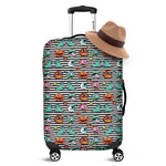 Halloween Zombie Striped Pattern Print Luggage Cover