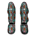 Halloween Zombie Striped Pattern Print Muay Thai Shin Guard