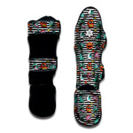 Halloween Zombie Striped Pattern Print Muay Thai Shin Guard