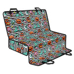 Halloween Zombie Striped Pattern Print Pet Car Back Seat Cover