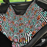 Halloween Zombie Striped Pattern Print Pet Car Back Seat Cover