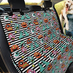 Halloween Zombie Striped Pattern Print Pet Car Back Seat Cover