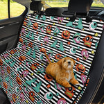 Halloween Zombie Striped Pattern Print Pet Car Back Seat Cover