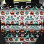 Halloween Zombie Striped Pattern Print Pet Car Back Seat Cover