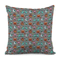Halloween Zombie Striped Pattern Print Pillow Cover