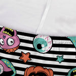 Halloween Zombie Striped Pattern Print Sofa Cover