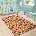 Hamburger Plaid Pattern Print Area Rug