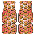 Hamburger Plaid Pattern Print Front and Back Car Floor Mats