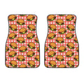 Hamburger Plaid Pattern Print Front Car Floor Mats