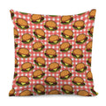 Hamburger Plaid Pattern Print Pillow Cover