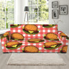 Hamburger Plaid Pattern Print Sofa Slipcover