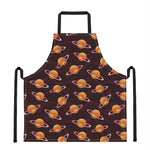 Hamburger Planet Pattern Print Apron
