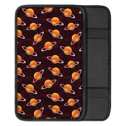 Hamburger Planet Pattern Print Car Center Console Cover