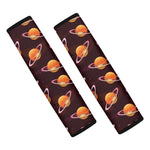 Hamburger Planet Pattern Print Car Seat Belt Covers