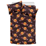 Hamburger Planet Pattern Print Duvet Cover Bedding Set