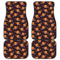 Hamburger Planet Pattern Print Front and Back Car Floor Mats