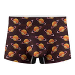 Hamburger Planet Pattern Print Men's Boxer Briefs