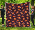 Hamburger Planet Pattern Print Quilt