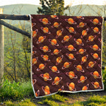Hamburger Planet Pattern Print Quilt