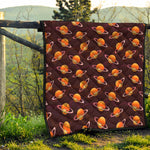 Hamburger Planet Pattern Print Quilt