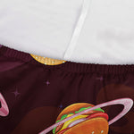 Hamburger Planet Pattern Print Sofa Cover