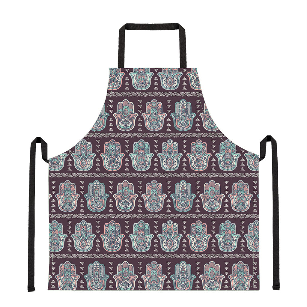 Hamsa Symbol Pattern Print Apron