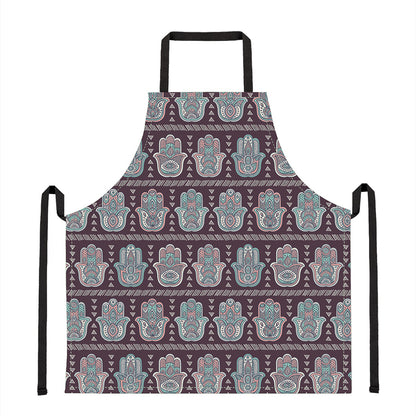 Hamsa Symbol Pattern Print Apron