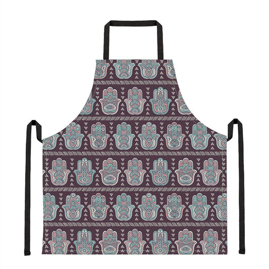 Hamsa Symbol Pattern Print Apron