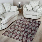 Hamsa Symbol Pattern Print Area Rug