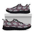 Hamsa Symbol Pattern Print Black Running Shoes